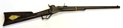 Lot 525 - A Starr Arms Model 1858 .54 Calibre Falling Block Carbine, numbered 7607, the 53cm steel barrel and