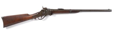 Lot 528 - A Sharp's New Model 1863 .52 Calibre Breech Loading Percussion Carbine, numbered 63541, the...