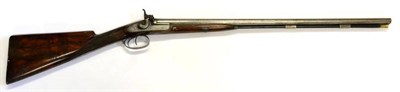 Lot 539 - A Mid-19th Century 22 Bore Double Barrel Percussion Shotgun by Lough, Berwick, the 28in barrels...