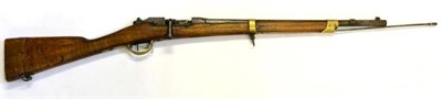 Lot 543 - A French Model 1874/80 Gras Carbine, the 51.5cm steel barrel lacking its rear sight, the left...