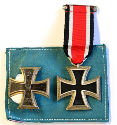 Lot 10 - An Imperial German Iron Cross, first class, the reverse stamped KO, with vertical pin fastener, and