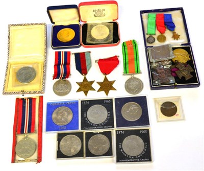 Lot 11 - A First World War Victory Medal, to 3-29204 PTE.G.A.BRIAN.W.RID.R.; and other items,...