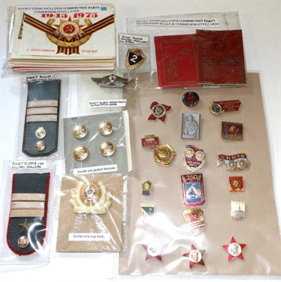 Lot 20 - A Collection of Fourteen Soviet Medals and Decorations, including Order of the Patriotic War, Class