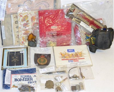 Lot 21 - An Assortment of Military and Royal Commemorative Memorabilia, including souvenir...