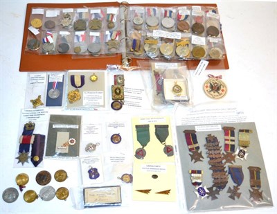 Lot 23 - A Collection of Approximately 110 Royal Commemorative and Patriotic Medallions and Lapel Pins,...