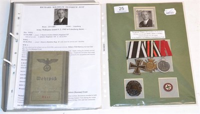 Lot 25 - A German First and Second World War Medal Group, to Richard William Heinrich Just, comprising...