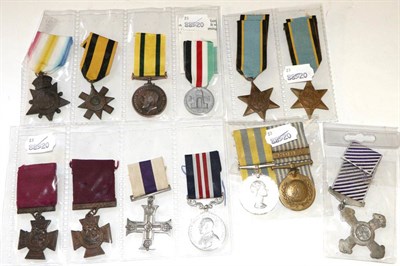 Lot 28 - A United Nations Korea Medal and a Collection of Twelve Replica Medals, comprising Victoria...