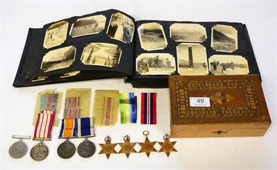 Lot 49 - A First and Second World War Medal Group, comprising British War Medal and Royal Naval Long Service