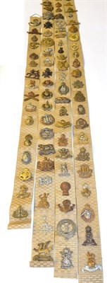 Lot 84 - A Collection of Eighty Five British Military Cap and Glengarry Badges, in brass, bi-metal and white