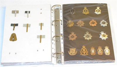 Lot 88 - A Collection of Seventy Eight Cap Badges, mainly Corps, in brass, white metal, bi-metal and...