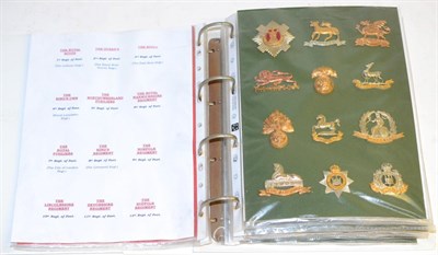 Lot 89 - A Collection of Seventy Regiments of the British Army Cap Badges, Regular Infantry of the Line...