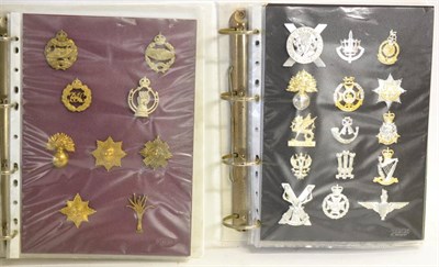 Lot 90 - A Collection of Ninety Five Regiments of the British Army Cap Badges, The Cavalry and Royal...