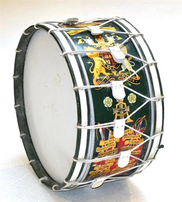 Lot 110 - A Regimental Bass Drum, to the 1st. Battalion, Green Howards, Alexandra Princess of Wales's Own...