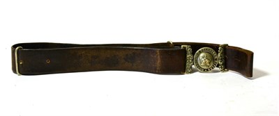 Lot 147 - A Boer War Leather Belt to the Queenstown Rifle Volunteers, with nickel clasp numbered 55 **The...