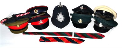 Lot 176 - An Officer's No.1 Dress Cap to Royal Engineers, with Elizabeth II cap badge; five Various...