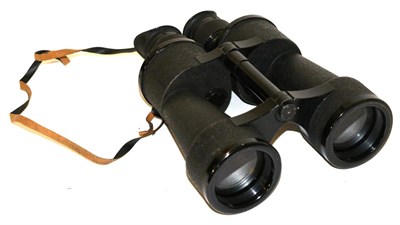 Lot 193 - A Pair of German Third Reich Kriegsmarine 8 x 60 Binoculars by Carl Zeiss, Jena, the left...