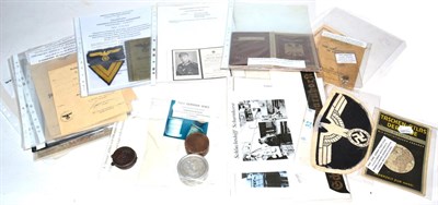 Lot 200 - German Third Reich and Second World War Period Ephemera, including U-boat War Badge award...