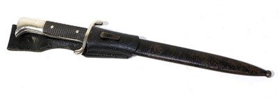 Lot 221 - A German Third Reich Fire Fighter's Parade Bayonet, the blade by with scales logo for Alcoso,...