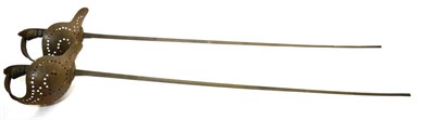 Lot 284 - A Pair of Early 20th Century Fencing Rapiers, by Spencer, Heath & George Ltd., London, each with an