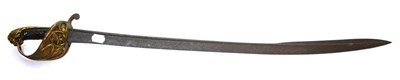 Lot 298 - An Early 19th Century 1827 Pattern Naval Officer's Dress Sword, the quill back, single edge...