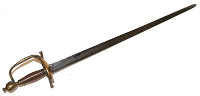 Lot 315 - A 1796 Pattern Heavy Cavalry Officer's Dress Sword, the 77cm double edge steel blade with a...