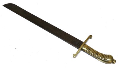 Lot 327 - An Early 19th Century Prussian Faschinenmesser (Fascine Knife), the 48cm single edge broad...