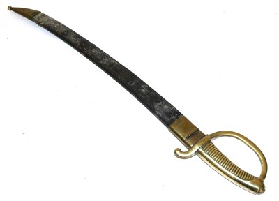 Lot 328 - An Early 19th Century French Infantry Sword Briquet, the 58.5cm single edge slightly curved...