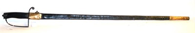 Lot 333 - A British 1788 Pattern Light Cavalry Officer's Sword, the 81.5cm single edge fullered steel...