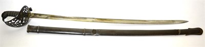 Lot 336 - A Victorian 1887 Pattern Heavy Cavalry Officer's Undress Sword, the 80.5cm single edge fullered...