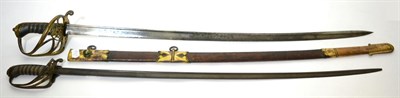 Lot 337 - A William IV 1822 Pattern Infantry Officer's Sword, the 81.5cm quill back steel blade etched...