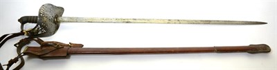 Lot 341 - An Edwardian 1897 Pattern Infantry Officer's Sword, the 83cm single edge fullered steel blade...