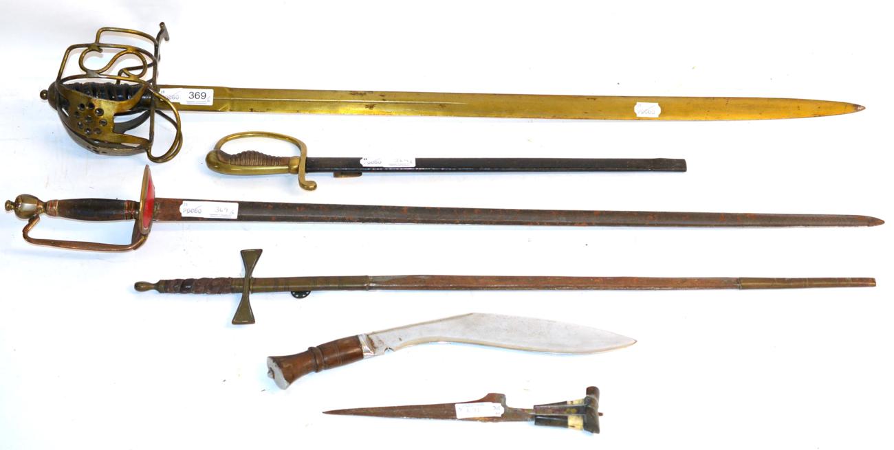 Lot 369 - An 18th Century-Type Infantry Officer's Sword, based on the 1796 pattern but with...