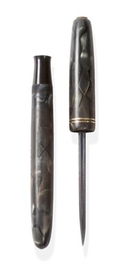 Lot 392 - A Special Operations Executive ";Assasin's"; Pen Dagger, in the form of a grey marbled bakelite...