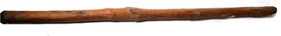 Lot 441 - A 19th Century Australian Aboriginal Didgeridoo, of a dense red wood with chip carving to the ends