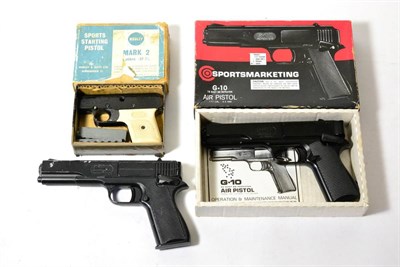 Lot 482 - PURCHASER MUST BE 18 YEARS OF AGE OR OVER A Sportsmarketing Model G.10 .177 Calibre BB pistol,...