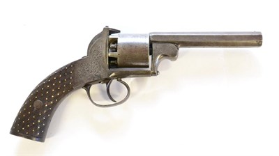 Lot 515 - A Webley Bentley Type 54 Bore Five Shot Percussion Self Cocking  Revolver, the 12.5cm octagonal...