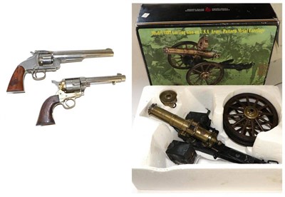 Lot 538 - A Non-working Model of a Colt Single Action Army Revolver, with plastic grip scales; a Similar...