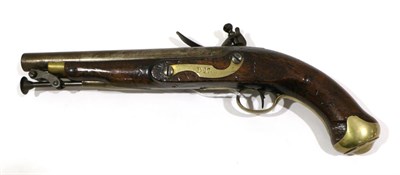 Lot 546 - A George III New Land Pattern Flintlock Cavalry Pistol, 23cm steel barrel with Board of...