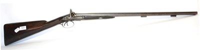 Lot 560 - An Early 19th Century Double Barrel Percussion Sporting Gun  the 75cm (associated) browned...