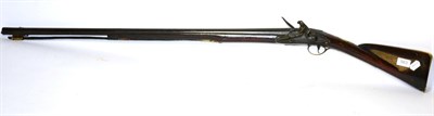 Lot 563 - An 18th Century Single Barrel Flintlock Left Handed Sporting Gun by  I Jackson, the 87cm steel...