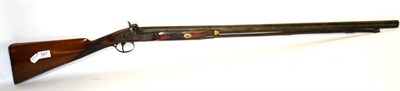 Lot 567 - An Early 19th Century Single Barrel Percussion Sporting Gun, the 83.5cm round barrel octagonal...