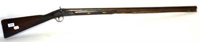 Lot 569 - An Early 19th Century Single Barrel Percussion Sporting Gun, with plug and nipple conversion from a