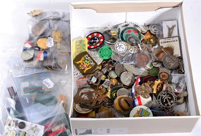 Lot 7 - A Collection of Approx. 45 Mainly Royal Commemorative Medallions, Lapel Buttons and Similar,...