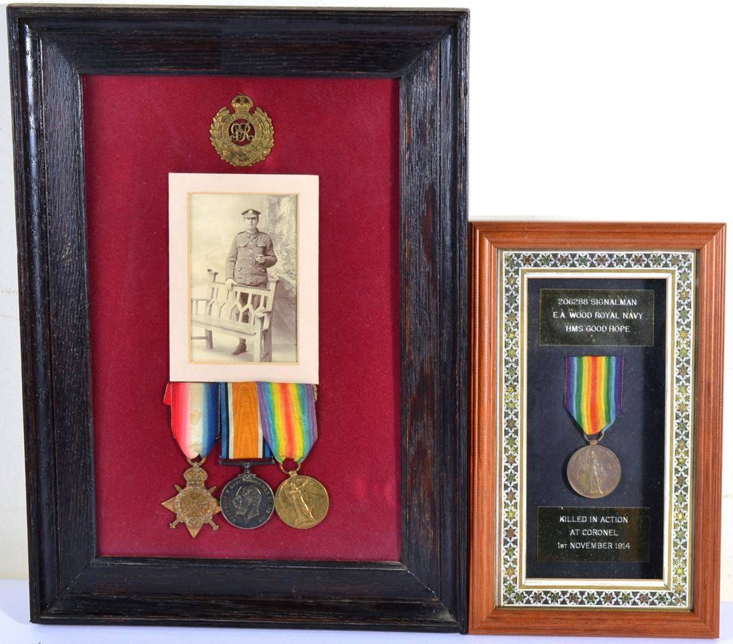 Lot 28 - A First World War Trio, awarded to 1342 SPR.N.BELSHAW, R.E., comprising 1914-15 Star, British...