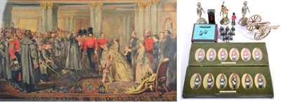 Lot 62 - After Sir John Gilbert - Queen Victoria Receiving Crimean War Veterans in Audience, 1854,...
