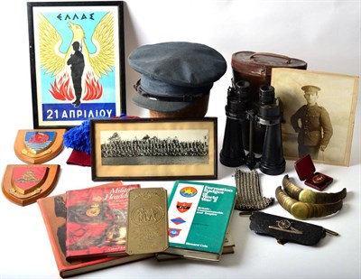 Lot 74 - Assorted Items of Militaria, including pair of Barr & Stroud CF41 7X naval binoculars, A.P...