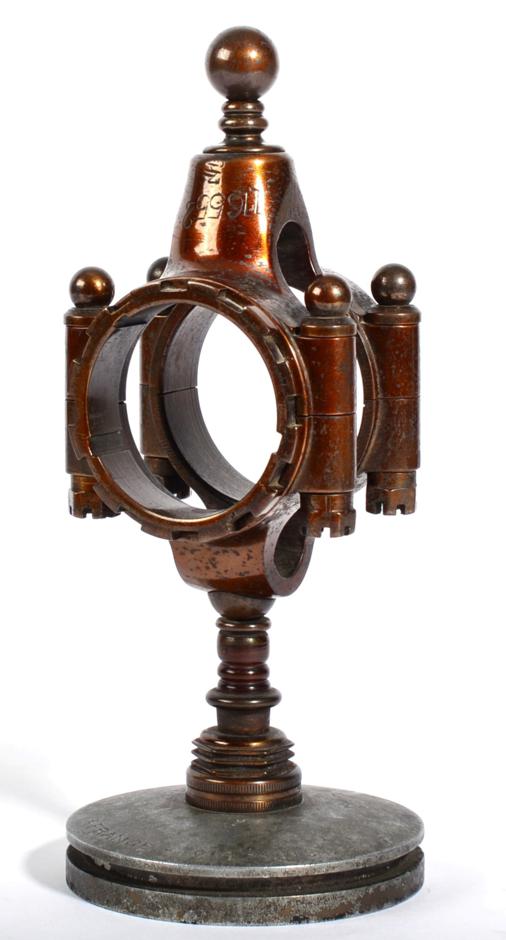 Lot 100 - A First World War Trench Art Pocket Watch Holder, made from the piston and con-rod of an RAF 1A...