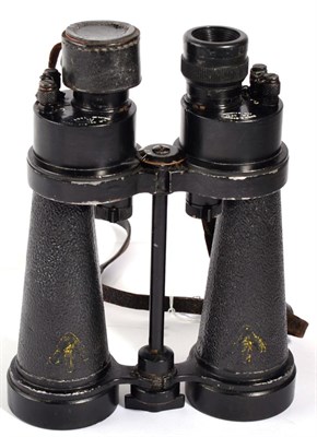 Lot 111 - A Pair of Second World War Naval 7x CF41 Binoculars by Barr & Stroud, Glasgow & London, to...