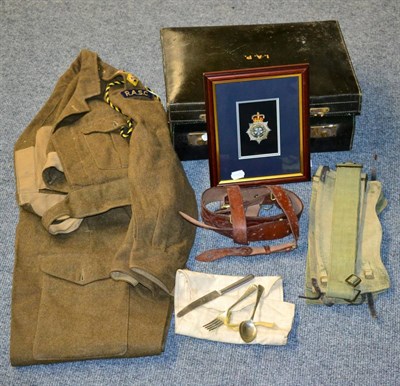 Lot 122 - A Post Second World War Battledress Blouse and Trousers, to a Lieutenant of the Royal Army...