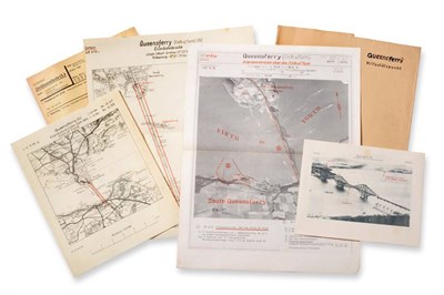 Lot 137 - Nine Annotated Folders, Arial Photographs and Maps of Potential German Third Reich Bombing...